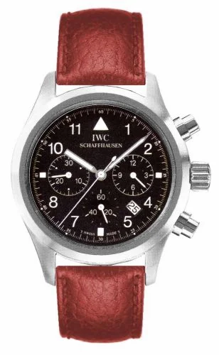IWC Pilot's Watch Chronograph Mecaquartz Stainless Steel / Black / Strap IW3741-07 (IW374107)